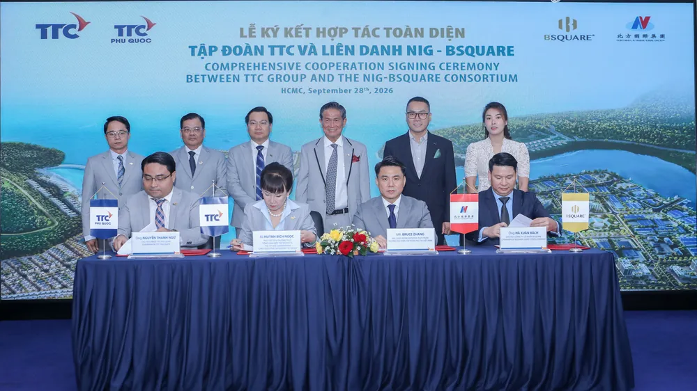 Comprehensive cooperation signing between TTC Group and the NIG–BSQUARE consortium in Ho Chi Minh City